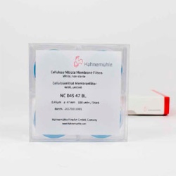 Мембранные фильтры Hahnemühle из нитроцеллюлозы, 0,2 мкм, Ø 25 мм, нестерильные, белые