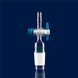 Адаптер для шлангов ISOLAB, прямой, керн NS29/32, кран PTFE, стекло