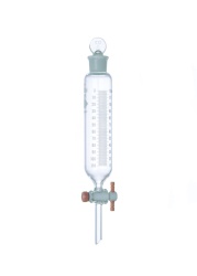Воронка капельная цилиндрическая Kimble 1000 мл, с градуировкой, PTFE кран, с пробкой, стекло