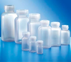 Бутыль Kautex широкогорлая 200 мл, LDPE, круглая, естественный цвет, с винтовой крышкой