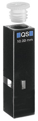 Кювета флуоресцентная Hellma 105.250-QS кварцевая, оптический путь 10x2 мм, высота центра 8,5 мм
