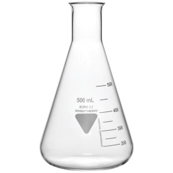 Колба Эрленмейера RASOTHERM 1000 мл, узкогорлая, с градуировкой, стекло