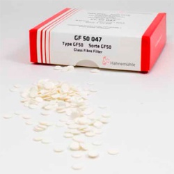 Фильтры Hahnemühle GF50 из стеклянного микроволокна, круглые, Ø 47 мм, без связующих агентов