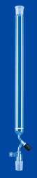Хроматографическая колонка Lenz 400 мм, 120 мл, NS14/23, с фриттой, PTFE игольчатый кран, боковой отвод GL18, стекло