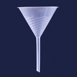 Воронка рифлёная ISOLAB, диаметр 100 мм, PP