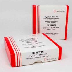 Плотные высокочистые бумажные фильтры Hahnemühle 1573, круглые, Ø 150 мм, для качественного анализа