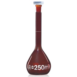 Колба мерная Brand BLAUBRAND 10 мл, класс А, тёмное стекло, NS 10/19, с пробкой PP, с сертификатом партии