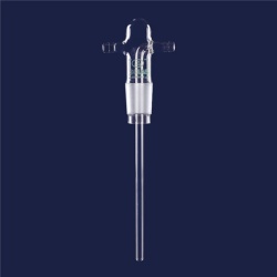 Головка склянки для промывки газов ISOLAB, со стеклянными отводами, керн NS29/32, без фильтра, стекло