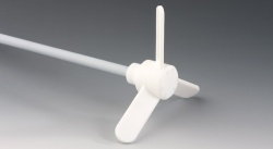 Перемешивающий элемент Bohlender пропеллерный, длина 800 мм, диаметр вала 16 мм, диаметр мешалки 200 мм, PTFE
